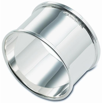 Hallmarked Silver Round Napkin Ring