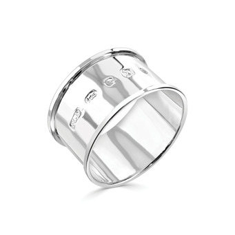 Coronation Hallmarked Silver Napkin Ring
