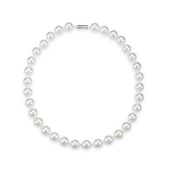 White 12mm Shell Pearl Necklace