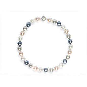 Cappuccino Mix Pearl Necklace