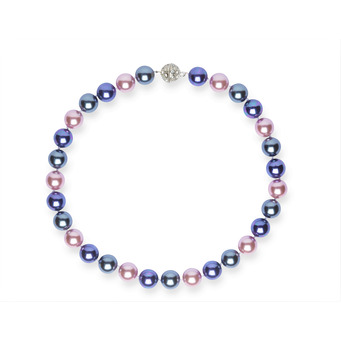 Purple Mix Pearl Necklace