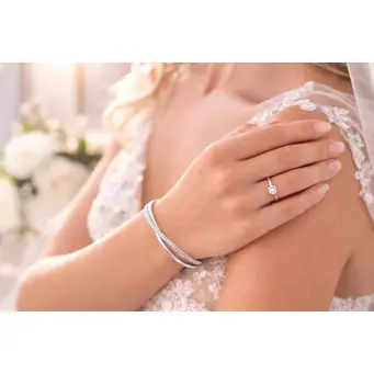 Twin Radiance Cuff Bangle