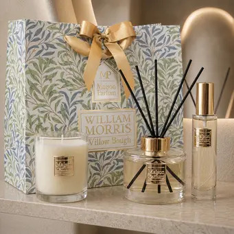 William Morris Luxury Home Fragrance Gift Set Willow Bough Design
