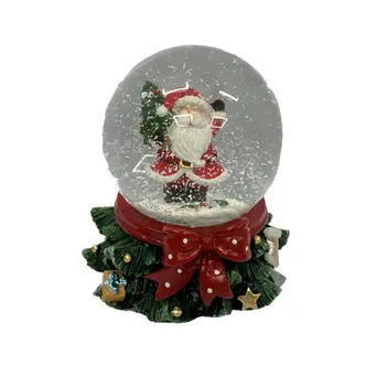 Santa with Christmas Tree Snow Globe