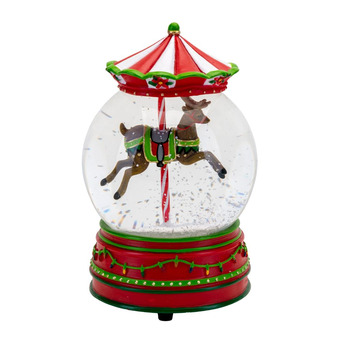Carousel Horse Musical Snow Globe 