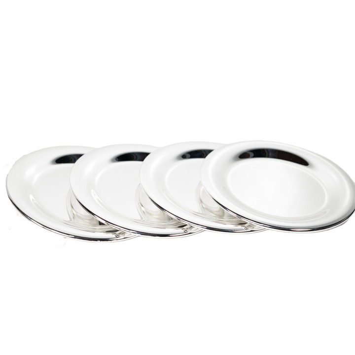 Set of Four Silverplated Drinks Coasters