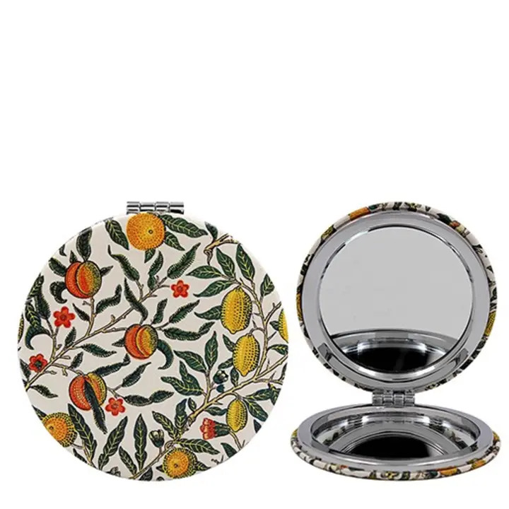 William Morris Design Compact Mirror - Pomegranate Design 