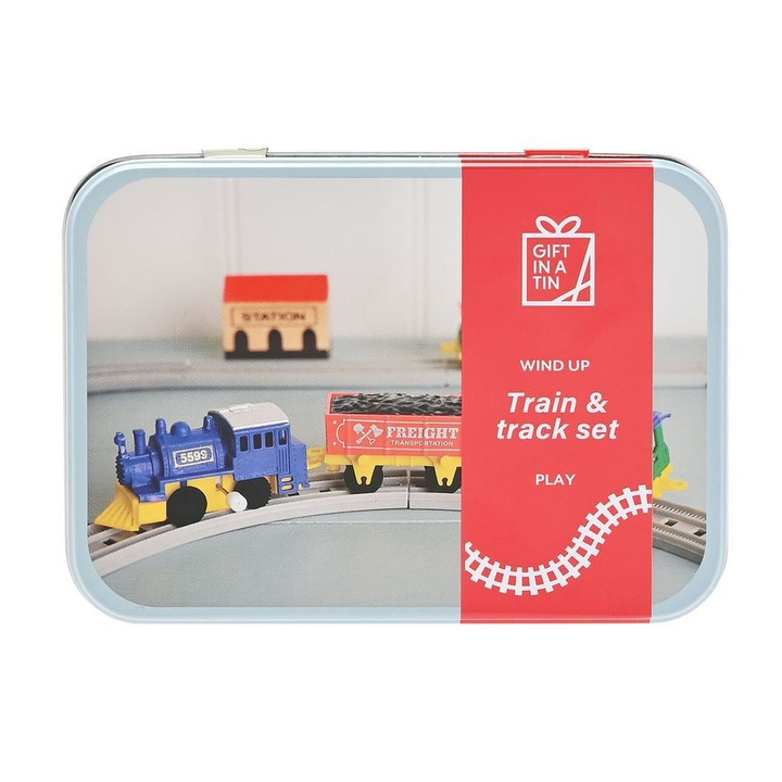 Miniature Wind-up Train & Track Set