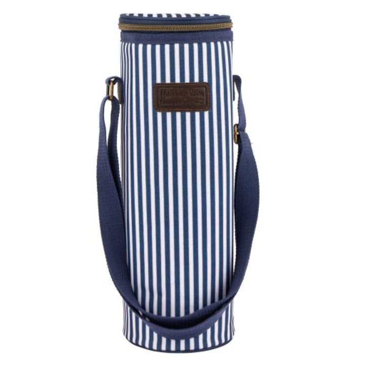 Breton Style Insulated Single Bottle Carrier - finest silver gifts ...