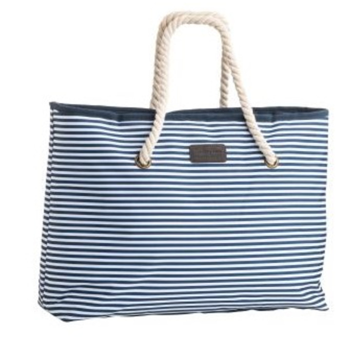 Breton Style Insulated Shoulder Tote Bag