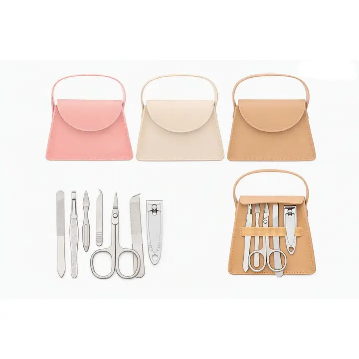 Mini Handbag Manicure Set Soft Beige