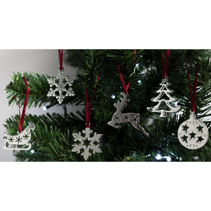 Silverplated Christmas Decorations 