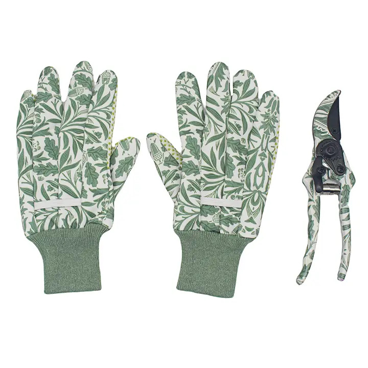 Garden Gloves and Secateurs Set