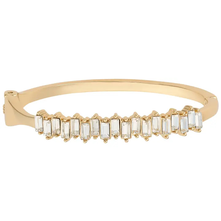 Golden Baguette Stone Bangle