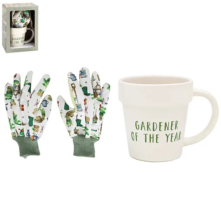 Garden Gloves & Mug Set