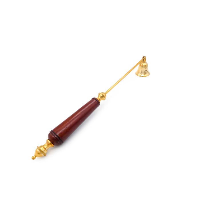 Cognac Leather Candle Snuffer