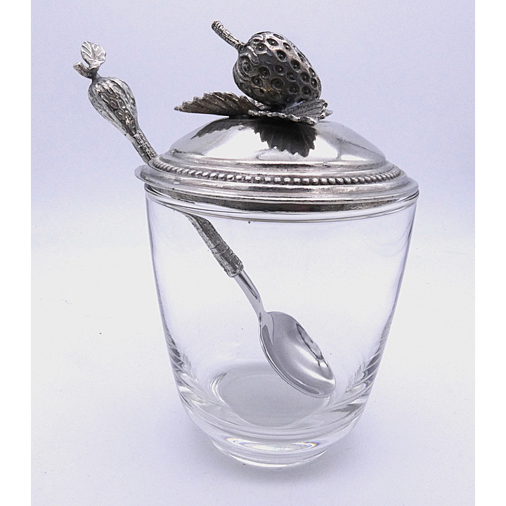 Strawberry Pot with Spoon and Strawberry Plant Lid