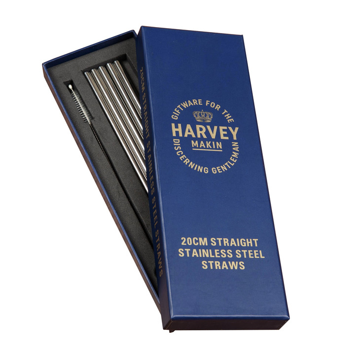 Steel Drinking Straws - Set of 6