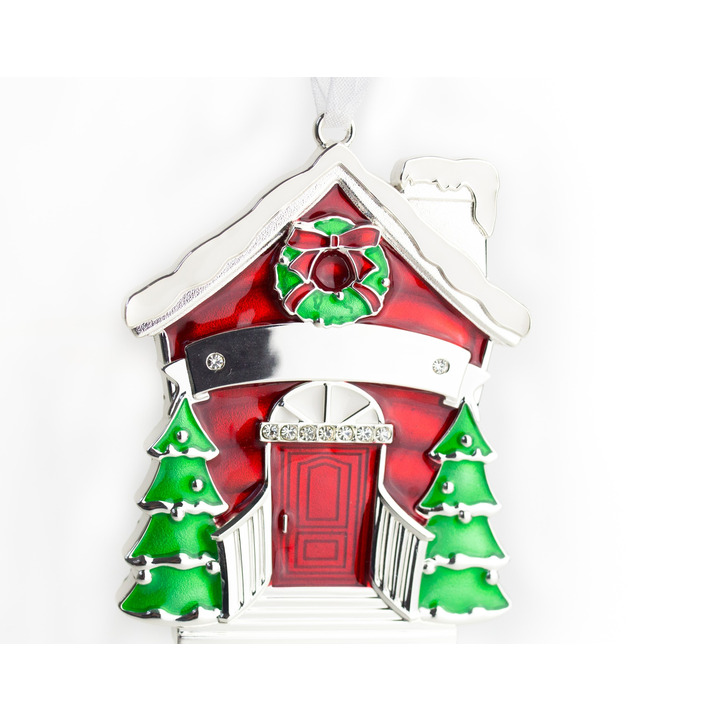 Silverplated "At Home" Christmas Decoration