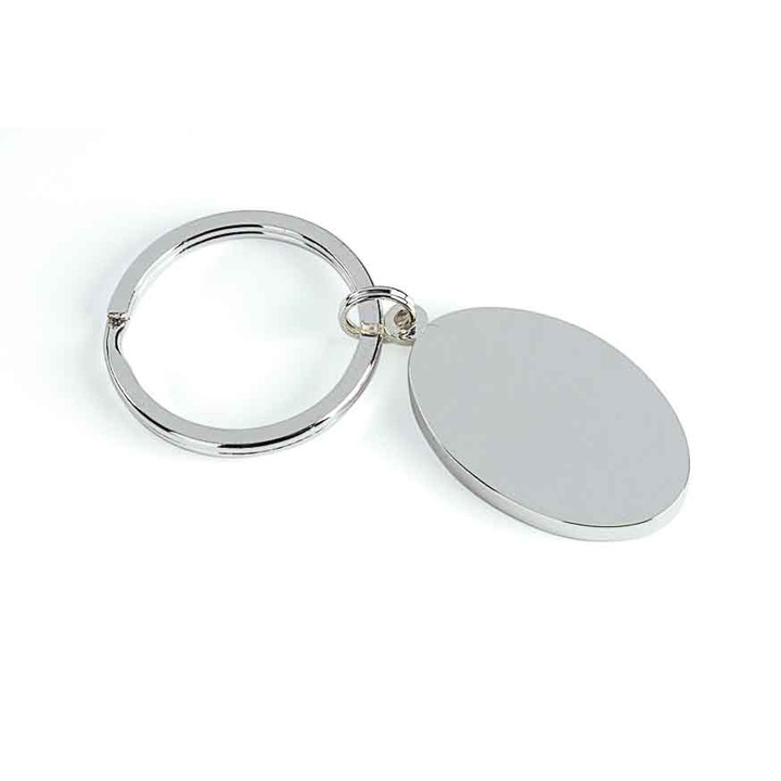 Plain Oval Key Ring -Plain