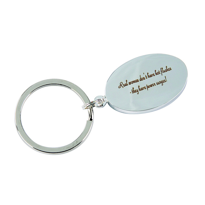 Oval Key Ring - Engraved Real woman do not have.......