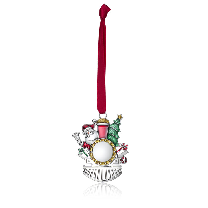 Santa on his Steam Engine Christmas Tree Decoration