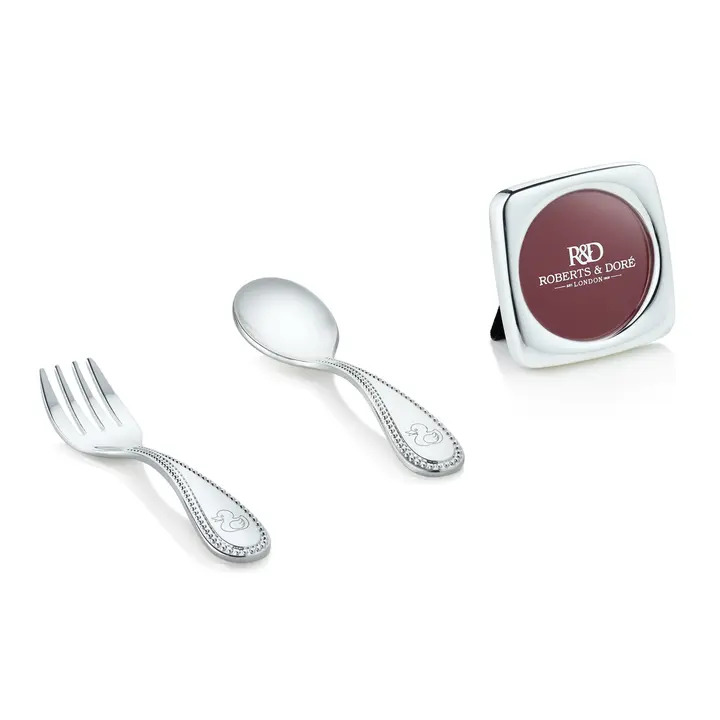 Child's Spoon, Fork and Mini Frame Plain