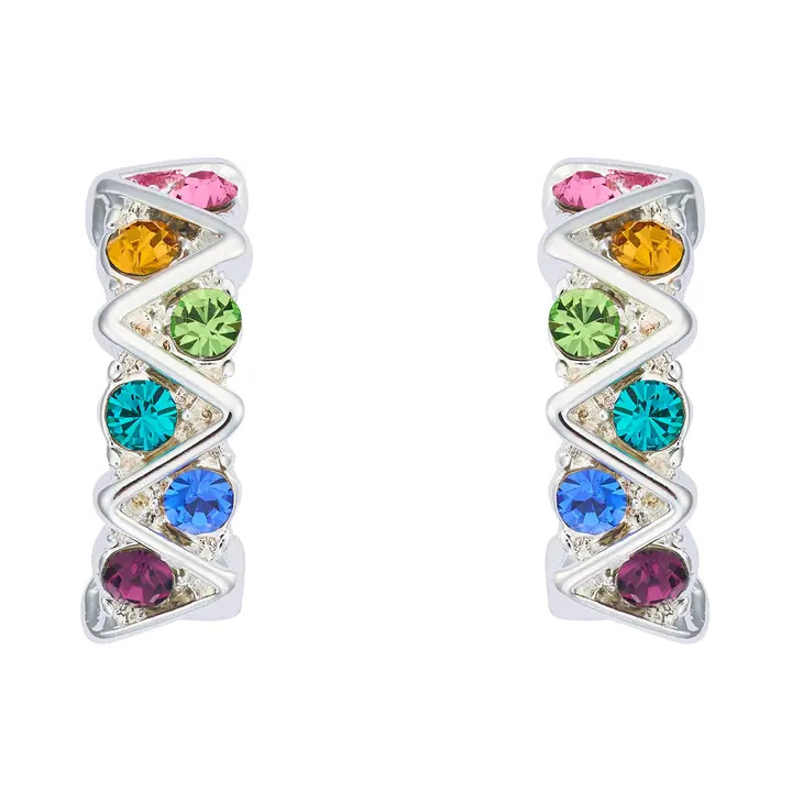 Rainbow Zig-Zag Earrings