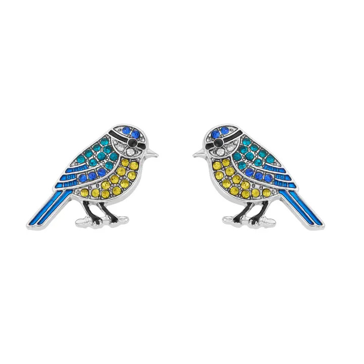 Sky Crest Bird Studs
