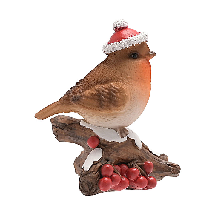 Christmas Robin with Berries